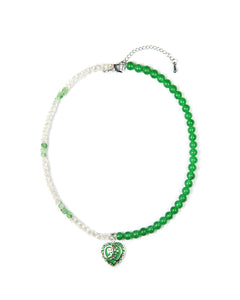 'LOVE' NECKLACE (GREEN)