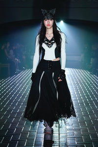 Garter Belt Laser Love Feline Skirt