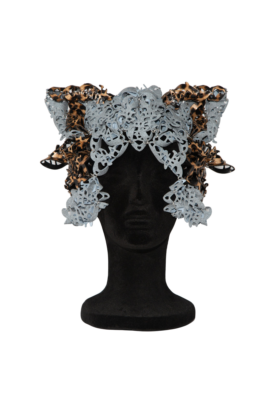 Alcantara Leopard Feline Laser Love Headpiece