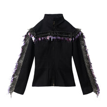 Load image into Gallery viewer, LASER CUT SEQUIN JACKET
