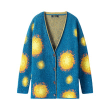 Load image into Gallery viewer, BLUE SOLAR DOT CARDIGAN

