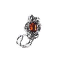 Load image into Gallery viewer, BEADED AMBER  EARRING

