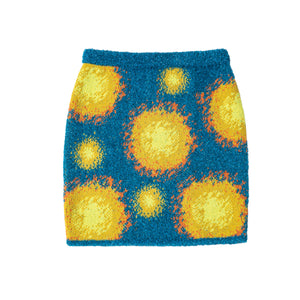 BLUE SOLAR DOT SKIRT