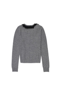 Feline Airbrush Cardigan (Grey)