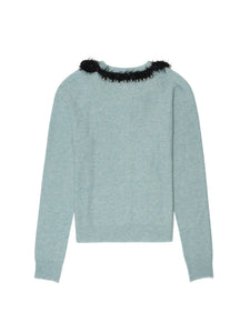 Feline Airbrush Cardigan (Blue)