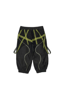 Laser Love Capris with Mesh Overlay