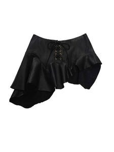 Garter Belt Leather Skirt