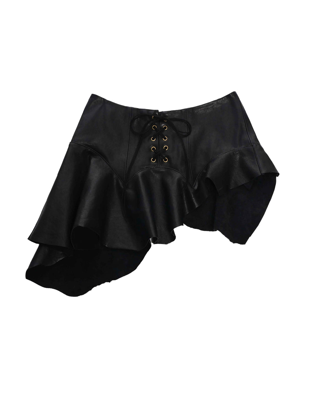 Garter Belt Leather Skirt