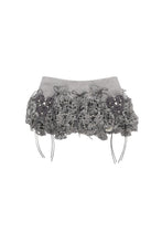 Load image into Gallery viewer, Garter Belt Laser Love Floral Skirt (Grey)
