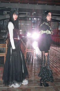 Garter Belt Laser Love Feline Skirt