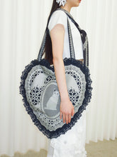 Load image into Gallery viewer, Lace Heart Satchel
