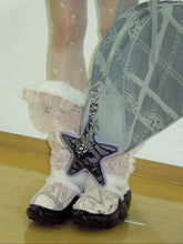 Load image into Gallery viewer, Midnight Rosa Star Bag Charm
