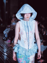 Load image into Gallery viewer, Hooded Corset Ruffle Vest
