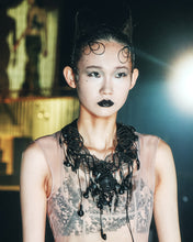 Load image into Gallery viewer, Braided Headphones Bijoux Mesh Necklace
