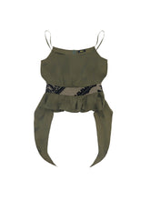 Load image into Gallery viewer, Olive Silk Cascade Camisole
