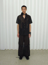 Load image into Gallery viewer, Pinstripe Mesh Hybrid Convertible Pants
