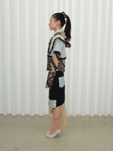 Load image into Gallery viewer, Pinstripe Feline Hood Top
