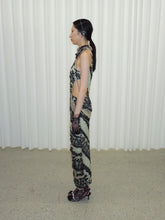 Load image into Gallery viewer, Mint Baroque Halter Dress
