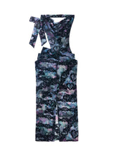 Load image into Gallery viewer, Kaleidoscope Feline Wrap Dress
