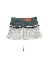 Load image into Gallery viewer, Denim Bloom Bubble Skirt
