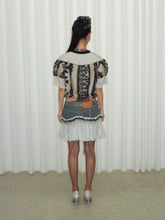 Load image into Gallery viewer, Denim Bloom Bubble Skirt
