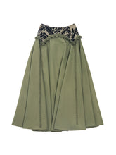 Load image into Gallery viewer, Victorian Olive Maxi Skirt
