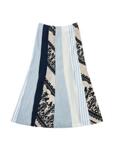 Load image into Gallery viewer, Nautical Patchwork Pleated Midi Skirt

