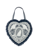 Load image into Gallery viewer, Lace Heart Satchel
