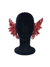 Load image into Gallery viewer, Crimson Cascade Ear Ornament
