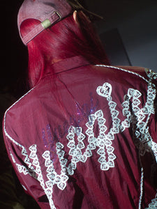 Burgundy and Lace UV Protection Jacket