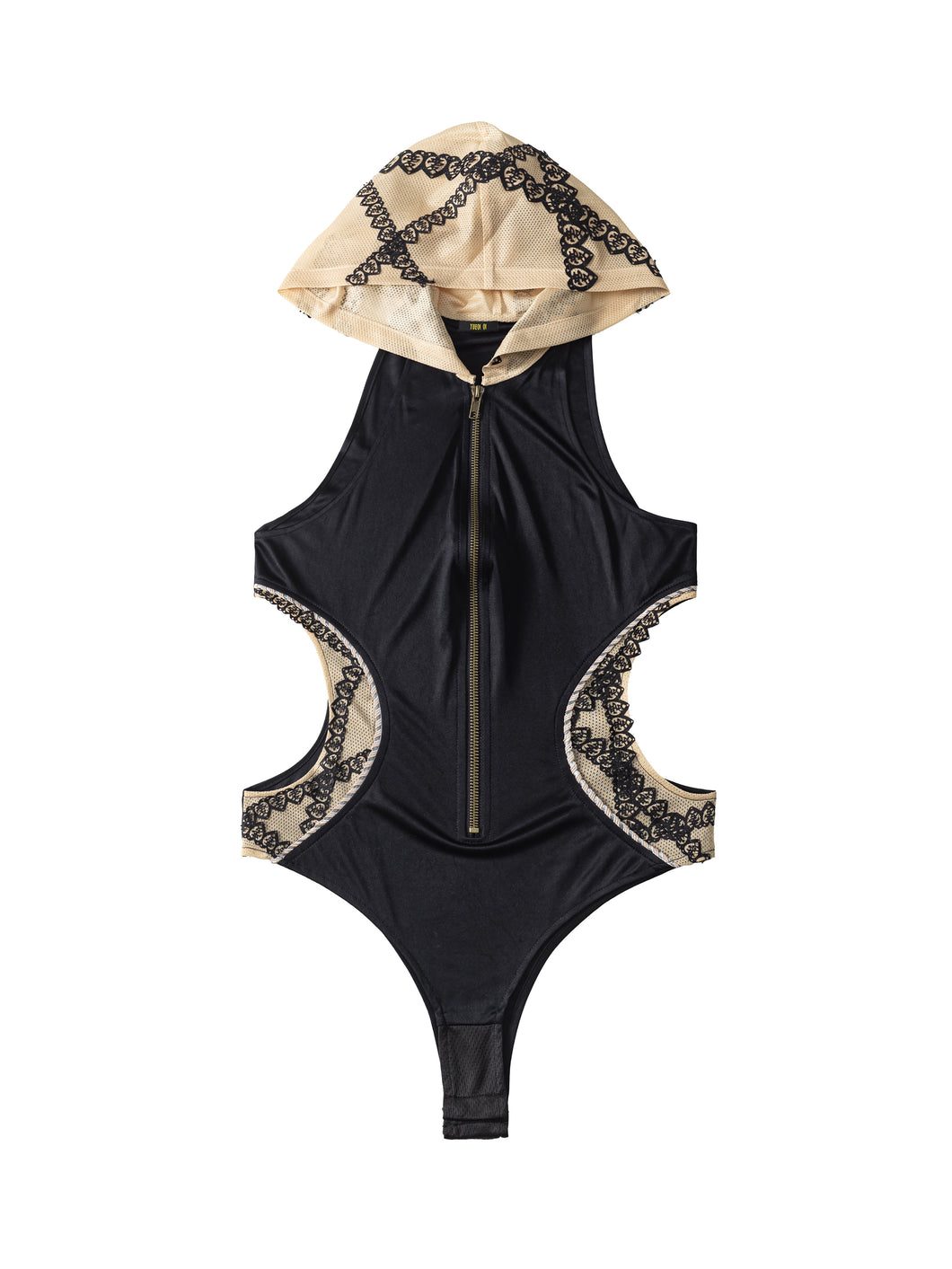 Taupe Hooded Bodysuit