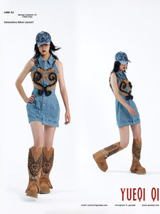 Sleeveless Biker Vest