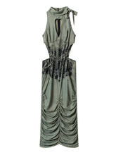 Load image into Gallery viewer, Acid-washed Hourglass Dress with Airbrush Motif
