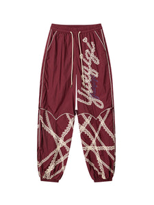 Burgundy Western UV Protection Pants