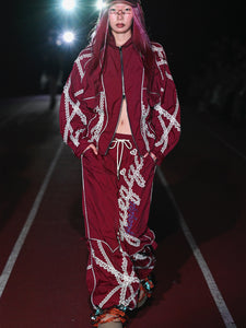 Burgundy Western UV Protection Pants