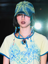 Load image into Gallery viewer, Airbrushed Baseball Cap (Blue/Yellow)
