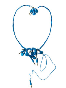 Heart Headphone Necklace with Metal Heart