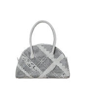 Load image into Gallery viewer, Ash Lace Perforated Half Moon Mini Bag
