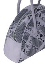 Load image into Gallery viewer, Ash Lilac Lace Perforated Half Moon Mini Bag

