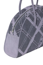 Load image into Gallery viewer, Ash Lilac Lace Perforated Half Moon Bag
