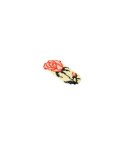 Load image into Gallery viewer, Ivory Red Rosa Beaded Hair Clip
