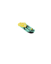 Load image into Gallery viewer, Mint Yellow Rosa Beaded Hair Clip
