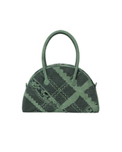 Load image into Gallery viewer, Cedar Lace Perforated Half Moon Mini Bag
