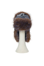 Load image into Gallery viewer, Charcoal Rosa Jacquard Trapper Hat
