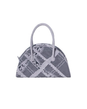 Load image into Gallery viewer, Ash Lilac Lace Perforated Half Moon Mini Bag
