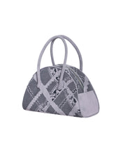 Load image into Gallery viewer, Ash Lilac Lace Perforated Half Moon Mini Bag
