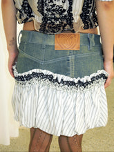 Load image into Gallery viewer, Denim Bloom Bubble Skirt
