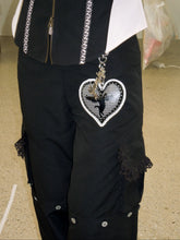 Load image into Gallery viewer, Black Grid Convertible Cargo Pants
