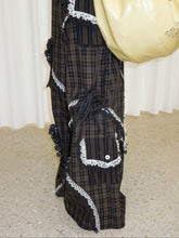 Load image into Gallery viewer, Plaid Lace Pocket Cargo Trousers
