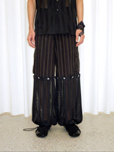 Load image into Gallery viewer, Pinstripe Mesh Hybrid Convertible Pants
